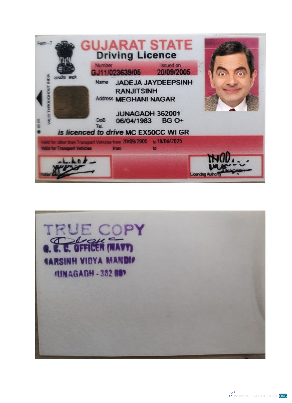 download India Gujarat state driving license